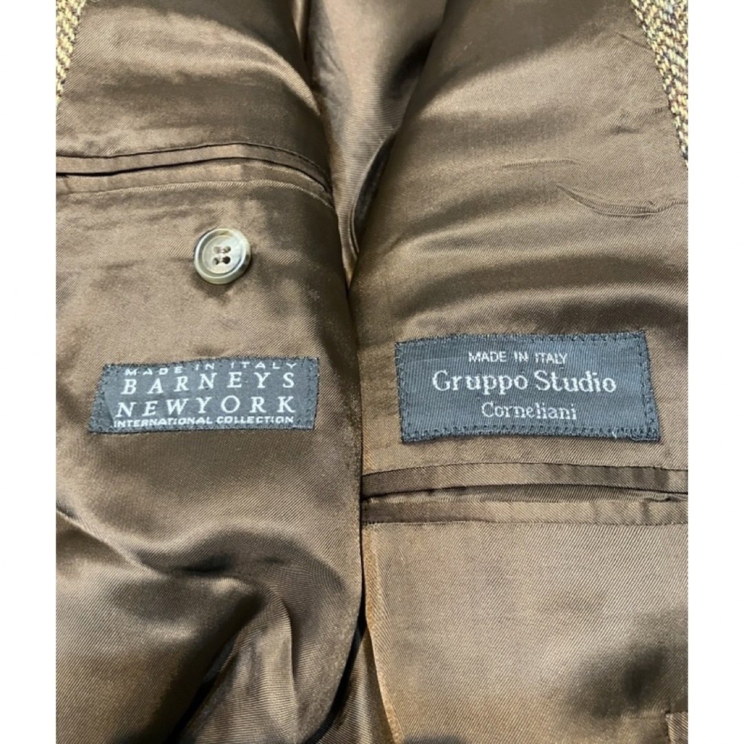 BARNEYS NEW YORK(バーニーズニューヨーク)のBARNEYS NEWYORK×GRUPPO STUDIOツイードジャケット メンズのジャケット/アウター(テーラードジャケット)の商品写真