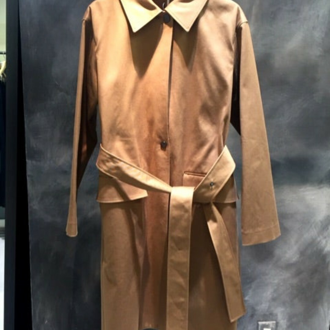 theory - 良品 セオリー TWILL/BELTED.CAR.COAT ベルト付きコートの