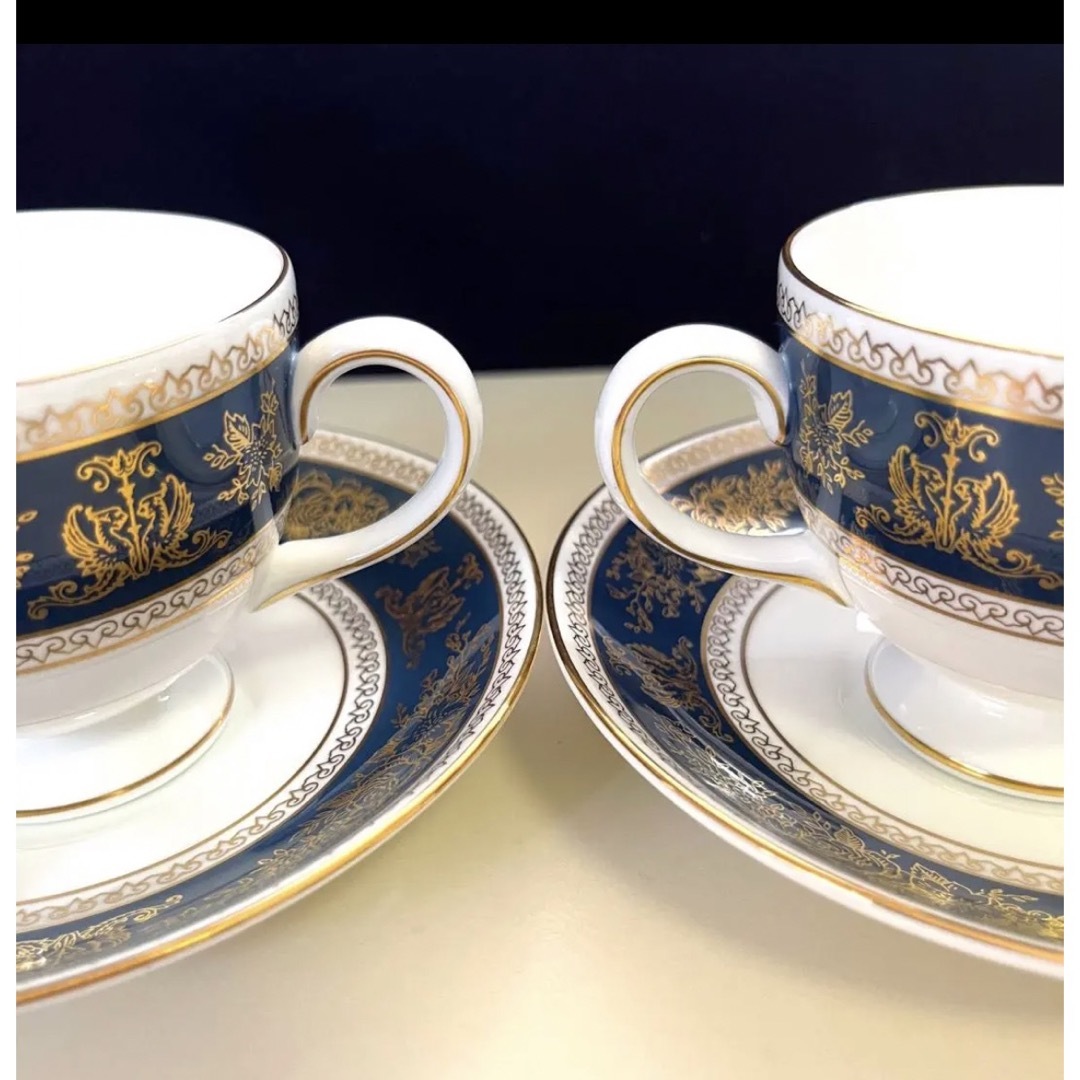 WEDGWOOD - ウェッジウッド コロンビアブルー リーカップ 2客の通販 by