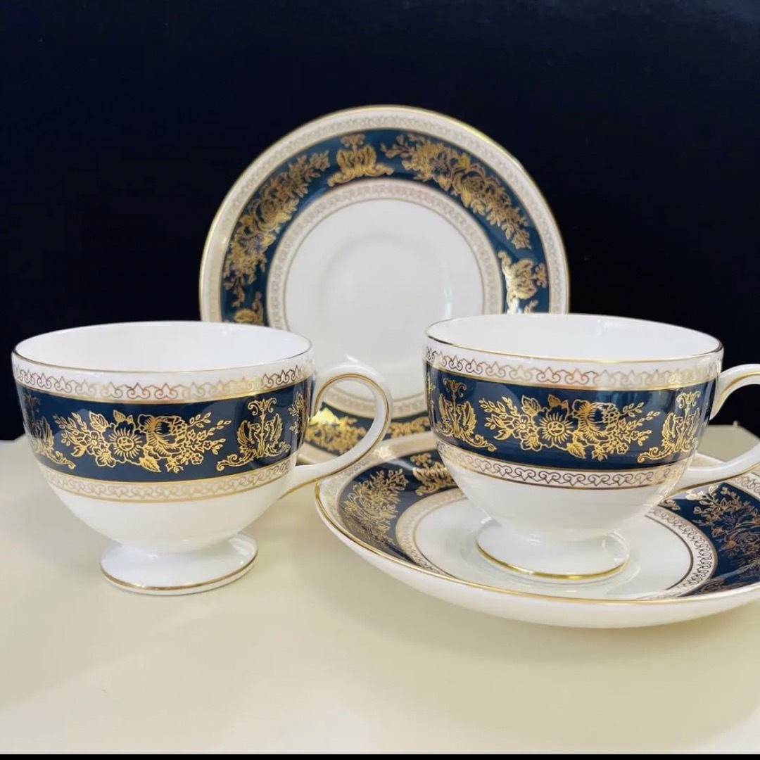 WEDGWOOD - ウェッジウッド コロンビアブルー リーカップ 2客の通販 by ...