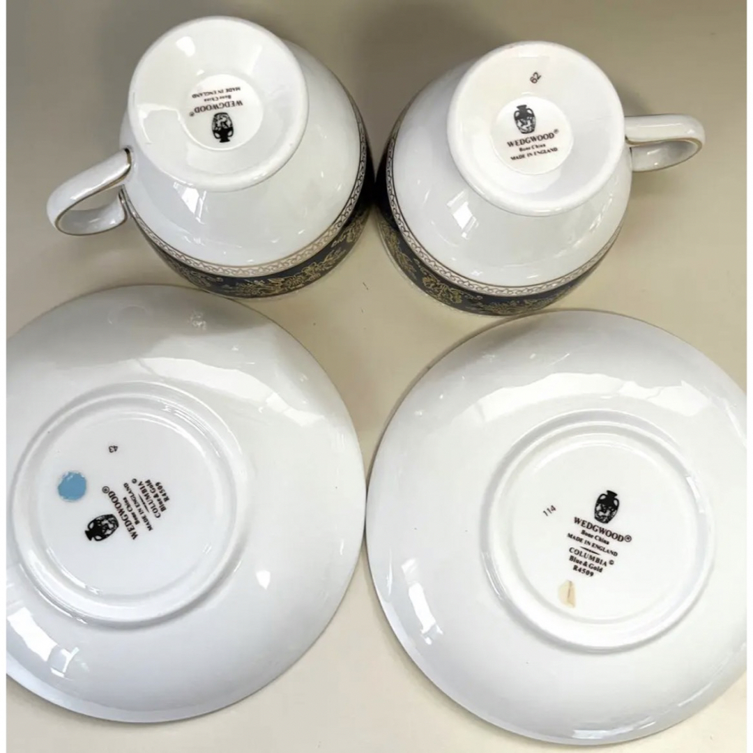 WEDGWOOD - ウェッジウッド コロンビアブルー リーカップ 2客の通販 by