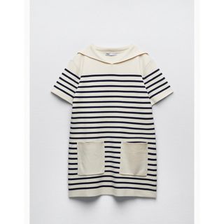 ザラ(ZARA)の新品タグ付き♡ZARA♡ボーダー柄ニットワンピース(ひざ丈ワンピース)