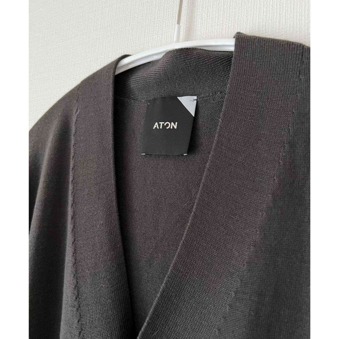 ATON NATURAL DYE SLOW WOOL カーディガン ATON NATURAL DYE SLOW WOOL カーディガン