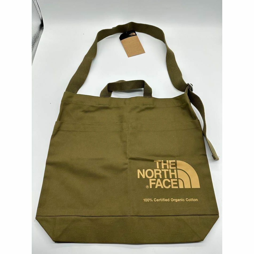 THE NORTH FACE(ザノースフェイス)の新品ノースフェイスオーガニックコットンショルダーミリタリーオリーブNM82261 メンズのバッグ(ショルダーバッグ)の商品写真