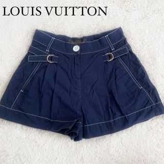 ルイヴィトン(LOUIS VUITTON)の美品　ルイヴィトン　ショートパンツ　キュロット　ゴールド金具(ショートパンツ)