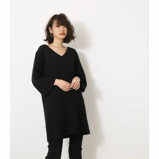 アズールバイマウジー(AZUL by moussy)のAZULアズール　7分丈　チュニック丈　ニット　ワンピース(チュニック)