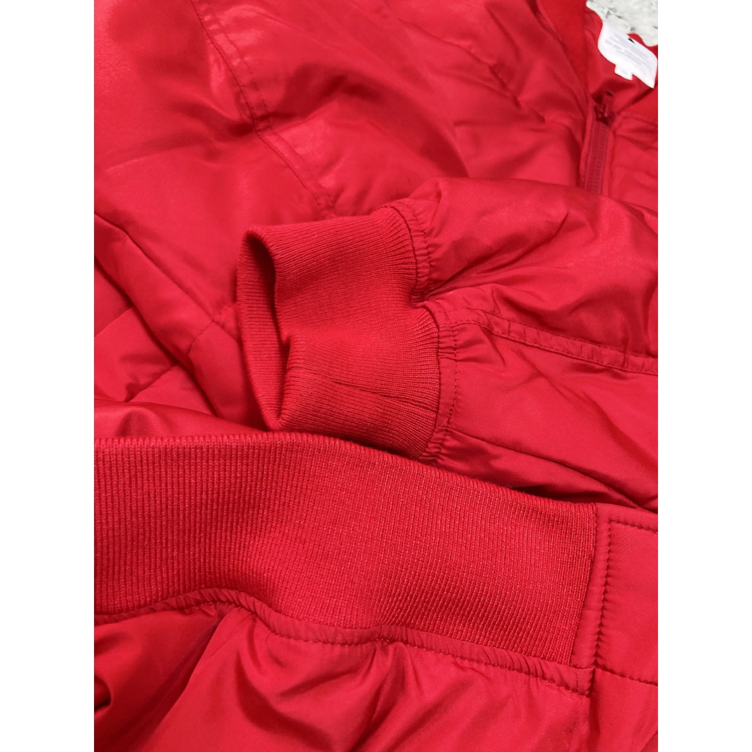 niko and...(ニコアンド)のビッグシルエットジャンバー オーバーサイズジャケット トレンド 人気 赤 冬 レディースのジャケット/アウター(ブルゾン)の商品写真