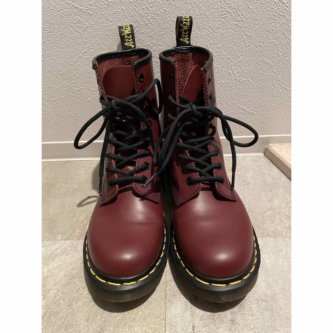 Dr.Martens - ドクターマーチン 8ホールブーツ 24cm チェリーレッドの