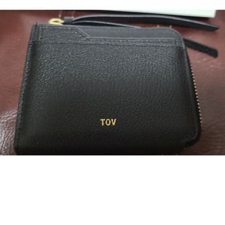 トーヴ(tov)の【新品】TOV財布　黒２つ折りチャック(財布)