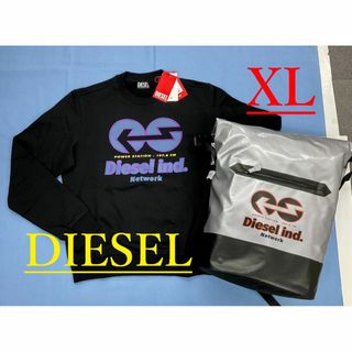 ディーゼル(DIESEL)のディーゼル　トレーナー 17A22　XLサイズ　ブラック　新品　A06492(スウェット)