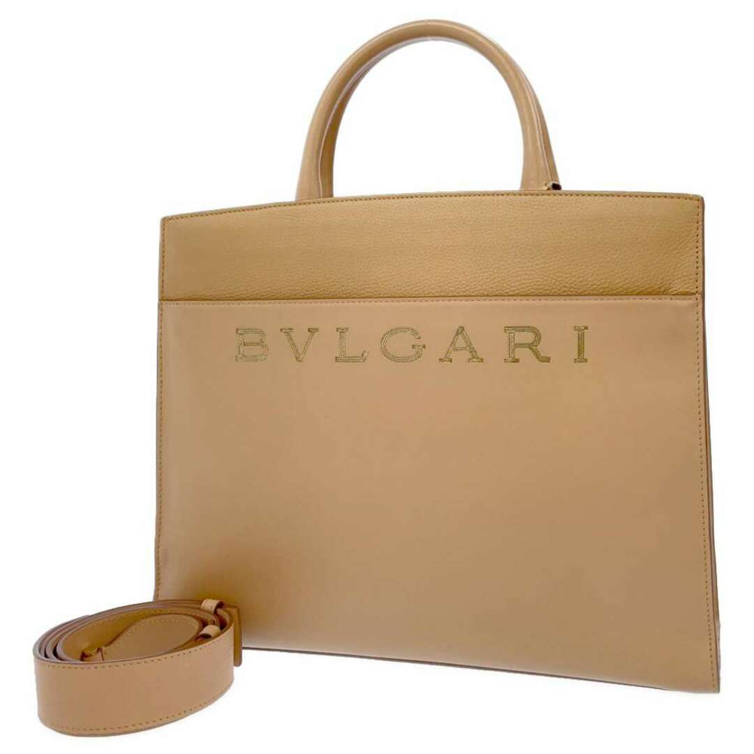 ブルガリ ハンドバッグ ロゴ レザー BVLGARI バッグ ショルダーバッグ ...