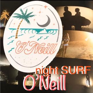 オニール(O'NEILL)のO’NEILLオニールUS限定star waveオーバルロゴステッカーラス１(サーフィン)