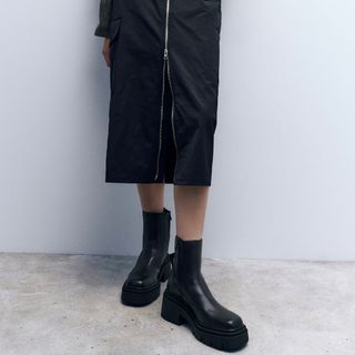 ザラ(ZARA)のZARA トラックソール ショートブーツ(ブーツ)