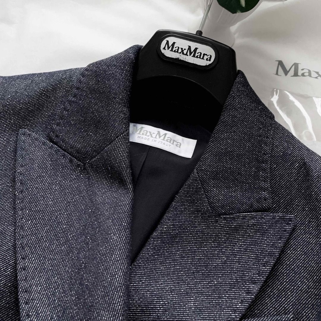 Max Mara - 新品同様‼️最高級 白タグ マックスマーラ ウール シルク 