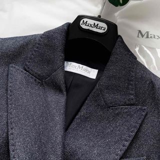 新品未使用】MaxMara 最高級 白タグ くすみピンク テーラードジャケット-