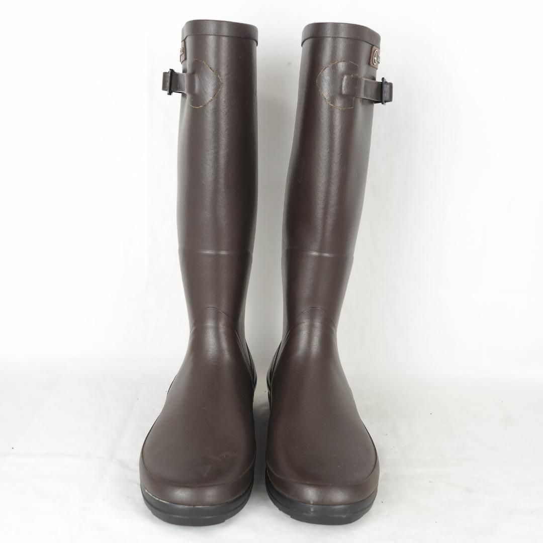 AIGLE*エーグル*レインブーツ*37-23.5cm*茶*B3587 1