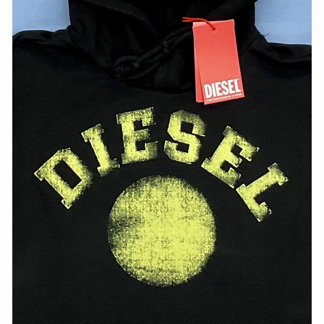 DIESEL(ディーゼル)のディーゼル　パーカー 02A23　XLサイズ　ブラック　新品　A08692 メンズのトップス(スウェット)の商品写真