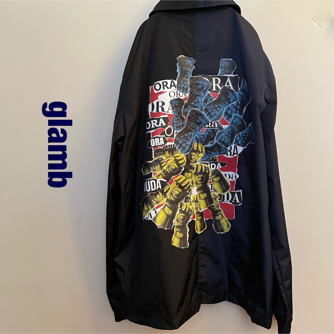 glamb ORA vs MUDA coach jacket サイズLメンズ