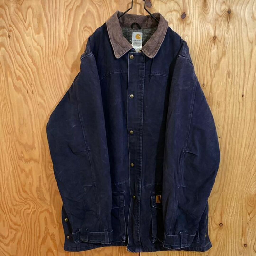 carhartt - カーハート 紺 ダック アクティブ ジャケット 古着