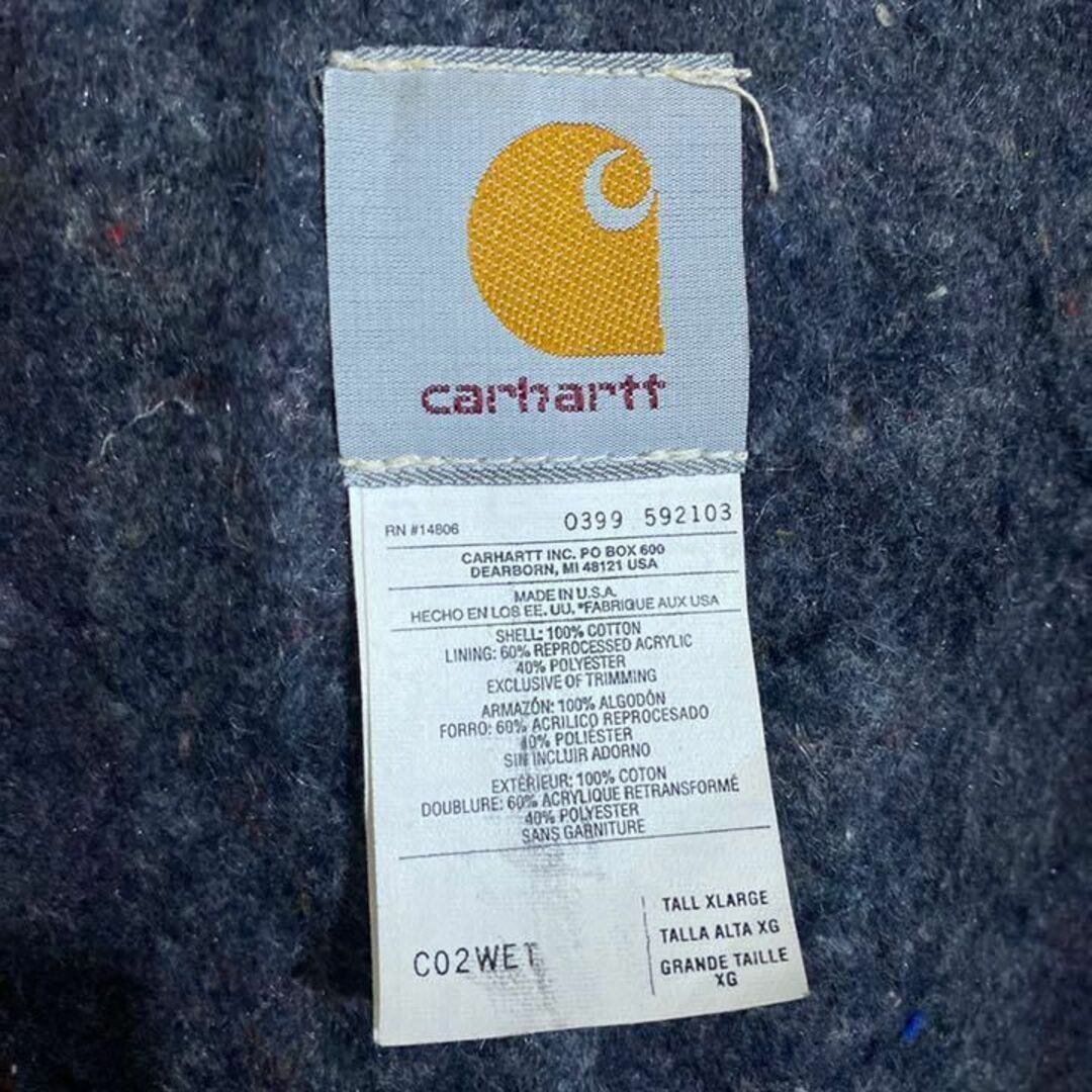 carhartt - カーハート ダックジャケット USA古着 90s ベージュ ロゴ