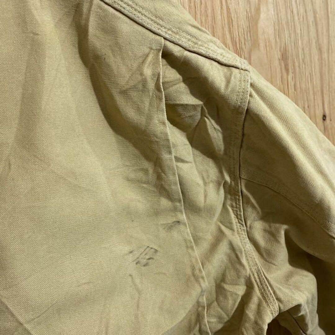 carhartt - カーハート ダックジャケット USA古着 90s ベージュ ロゴ