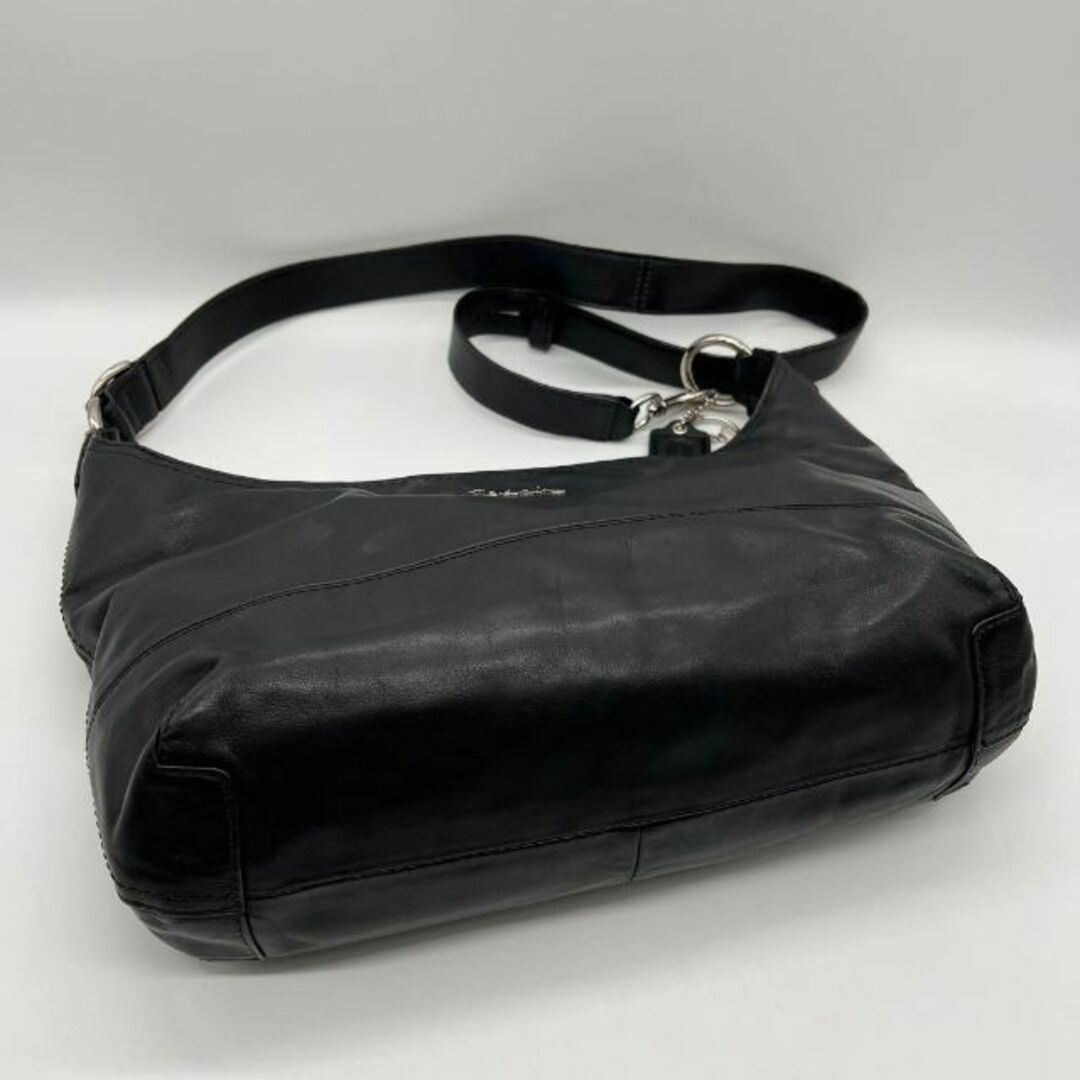 ✨️極美品✨️COACH オールレザー ショルダーバッグ レディース ブラック