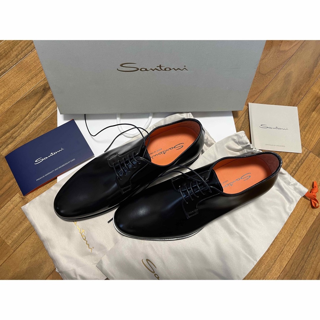 約１０万・新品未使用】 黒 Santoni サントーニ ビジネスシューズ ...