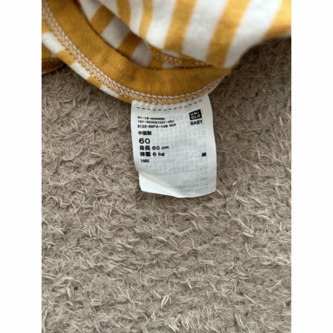 UNIQLO(ユニクロ)のユニクロ　肌着　60 キッズ/ベビー/マタニティのベビー服(~85cm)(肌着/下着)の商品写真