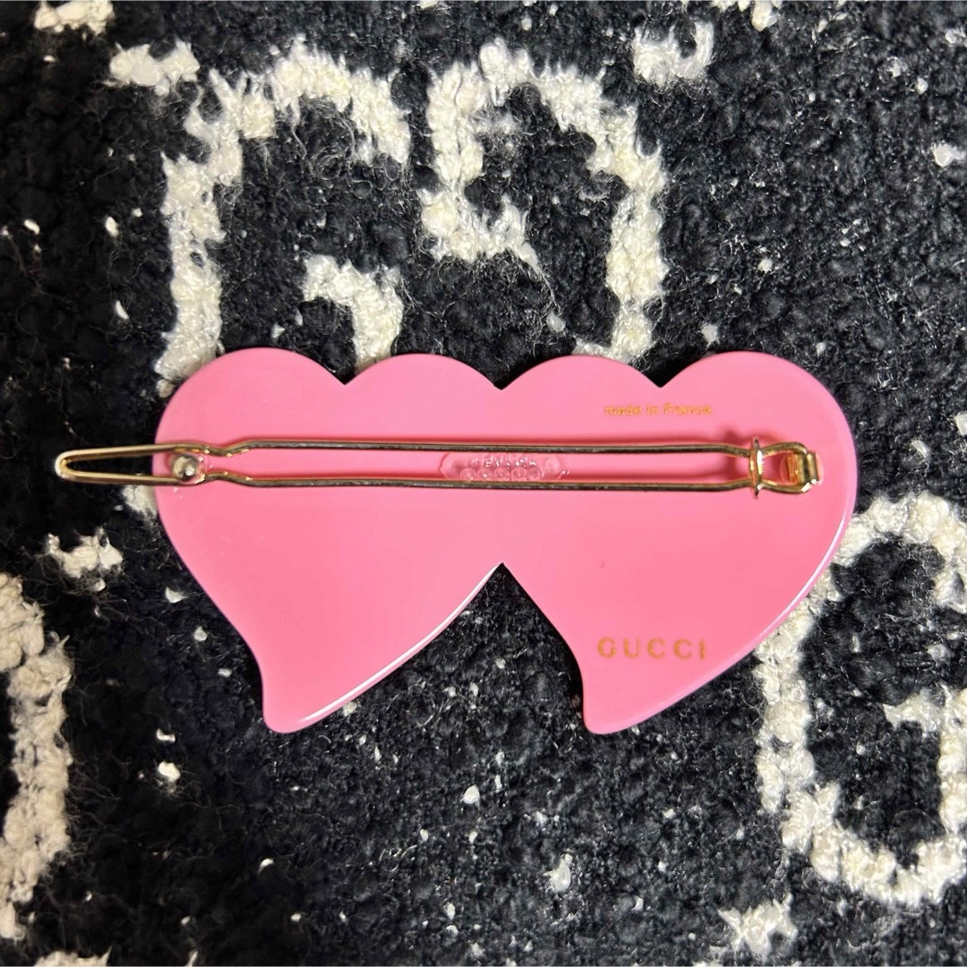 GUCCI - Gucci インターロッキングG &ハート ヘアクリップの GUCCI - Gucci インターロッキングG &ハート ヘアクリップの