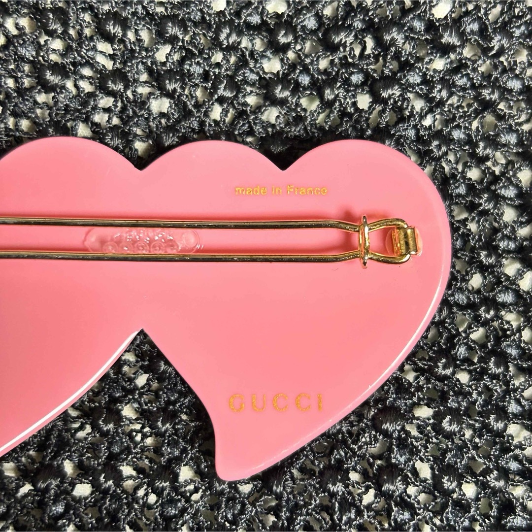 GUCCI - Gucci インターロッキングG &ハート ヘアクリップの GUCCI - Gucci インターロッキングG &ハート ヘアクリップの