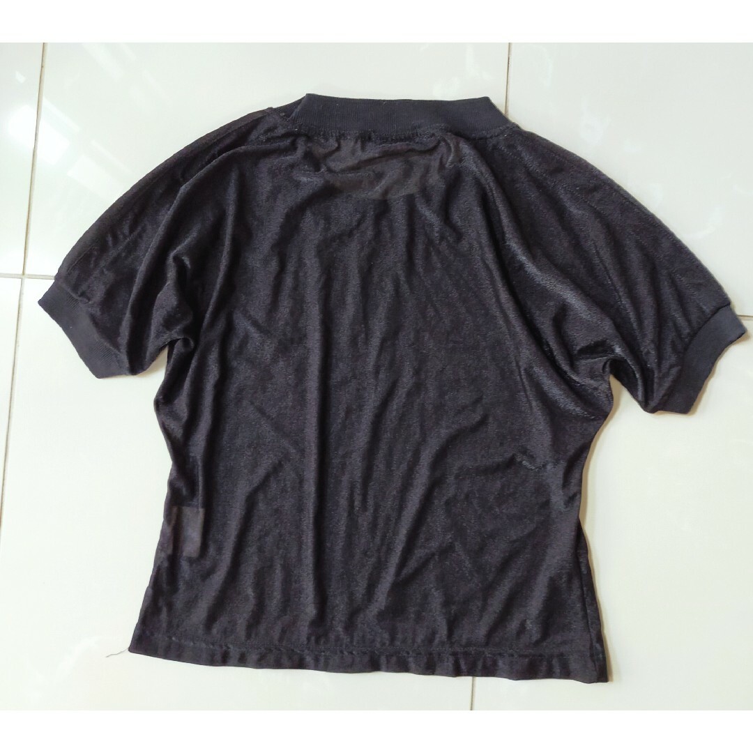 VERSACE(ヴェルサーチ)のVERSACE SPORT  シースルー Tシャツ ブラック 42サイズ レディースのトップス(Tシャツ(半袖/袖なし))の商品写真