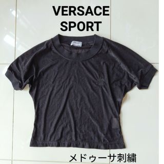 ヴェルサーチ(VERSACE)のVERSACE SPORT  シースルー Tシャツ ブラック 42サイズ(Tシャツ(半袖/袖なし))