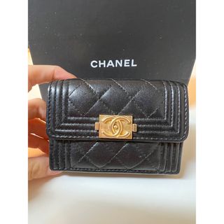 シャネル ボーイシャネル 財布(レディース)(ブラック/黒色系)の通販