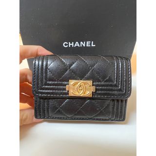 シャネル(CHANEL)のCHANEL キャビアスキン　ボーイシャネル　ミニウォレット(財布)