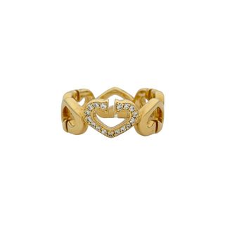 Cartier - カルティエ Cartier Cハート ダイヤモンド リング 750YG