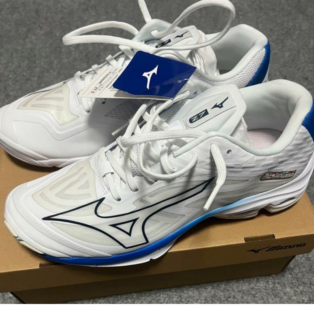 mizuno ウェーブライトニングZ7 ホワイトu0026ブルー 27.5cmスポーツ/アウトドアその他