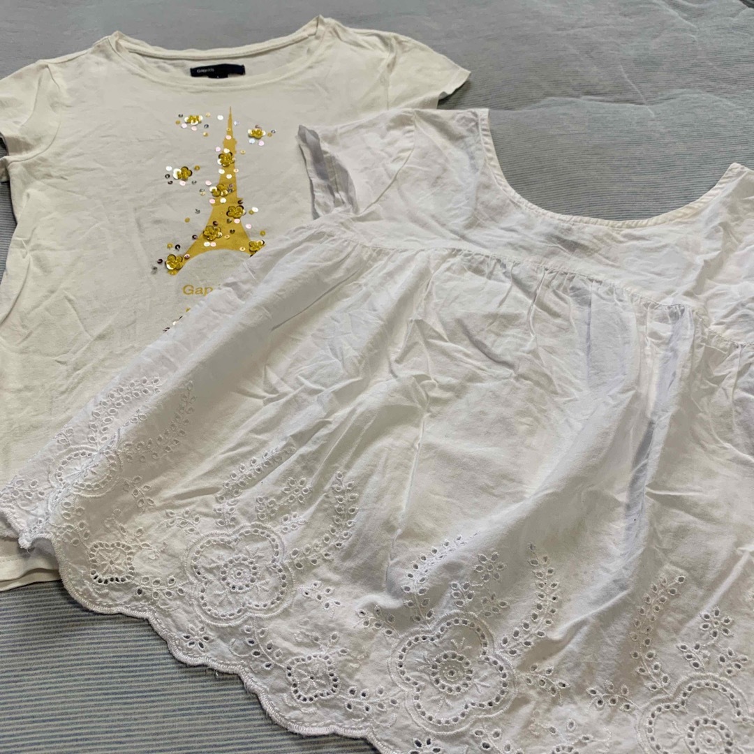 GAP Kids(ギャップキッズ)の【140】GAPKIDS 夏服2枚 キッズ/ベビー/マタニティのキッズ服女の子用(90cm~)(Tシャツ/カットソー)の商品写真