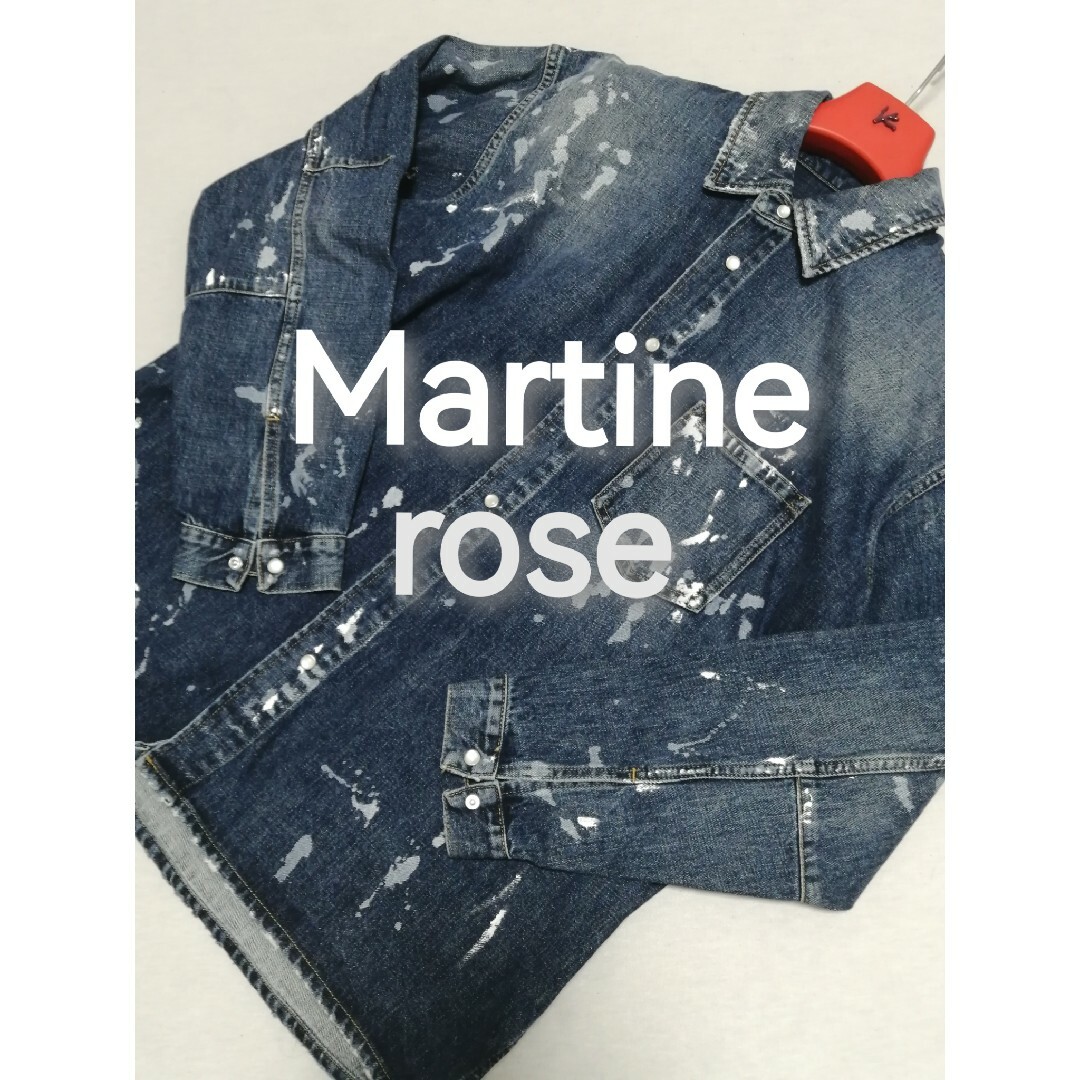 ★新品・メンズ★【MARTINE ROSE マーティンローズ】デニム　ペイント