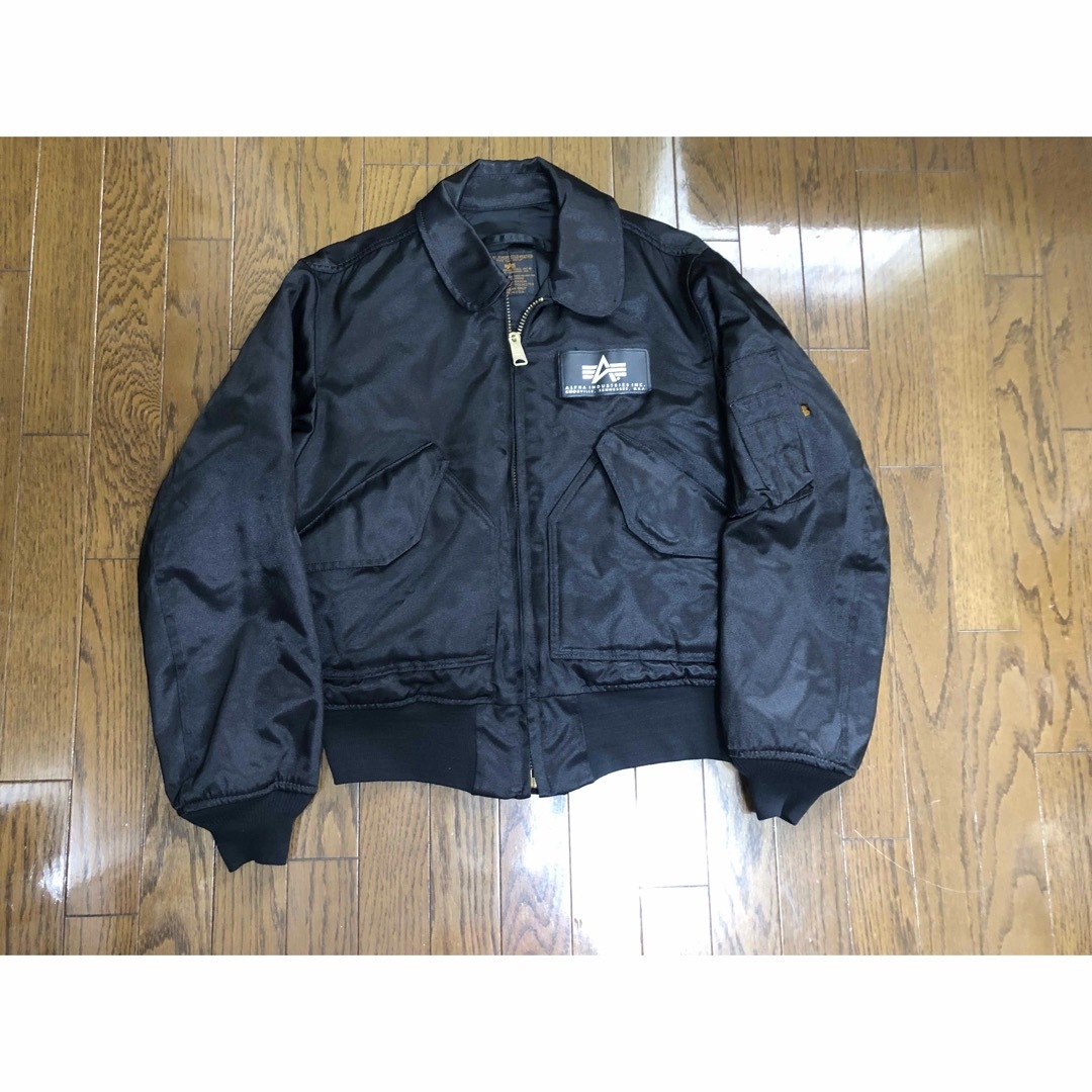 ALPHA INDUSTRIES(アルファインダストリーズ)のALPHAフライトジャケットCWU-45/P(N) アメリカ製　デッドストック メンズのジャケット/アウター(フライトジャケット)の商品写真