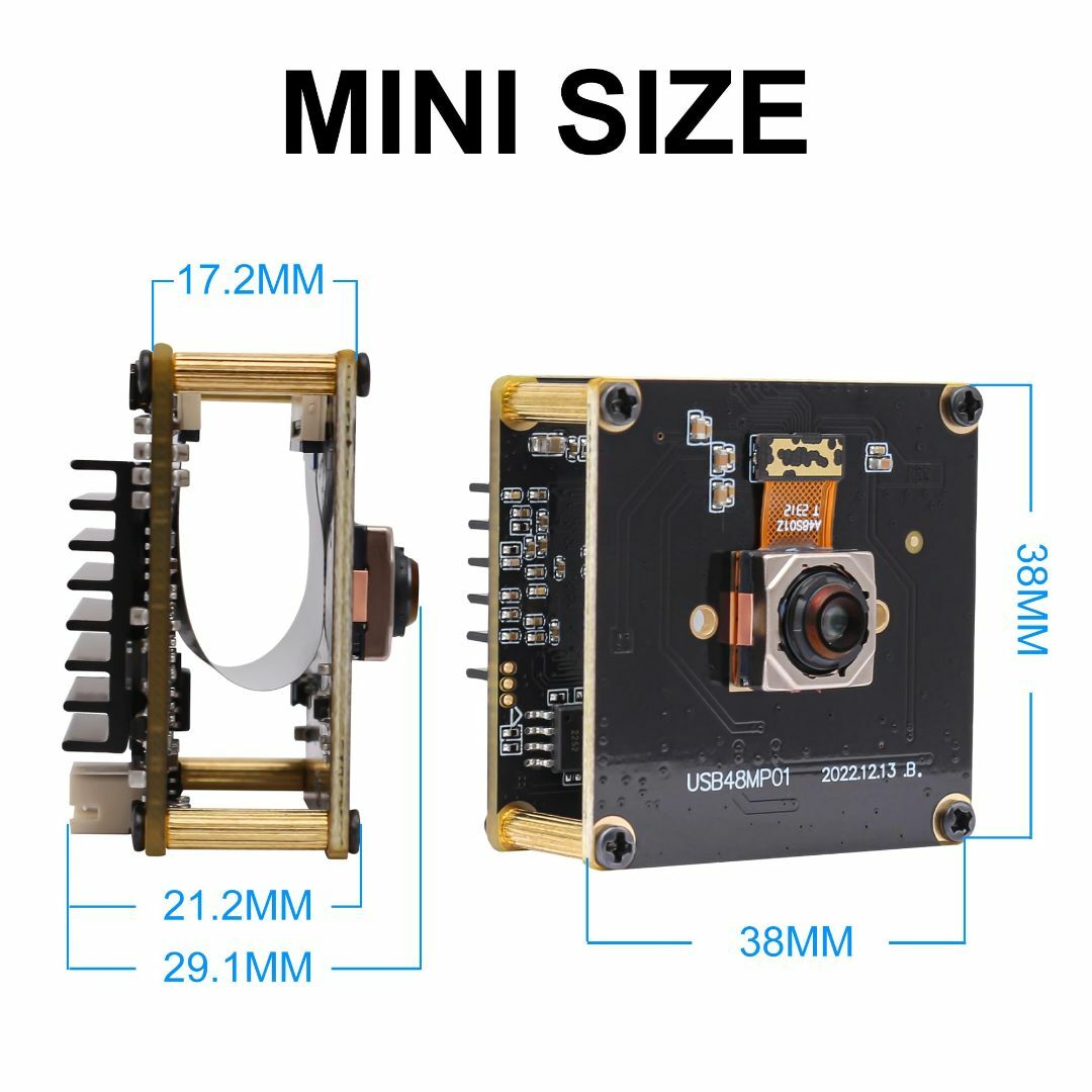 【2023最新】ELP 4800万画素 Webカメラ オートフォーカス 広角 小