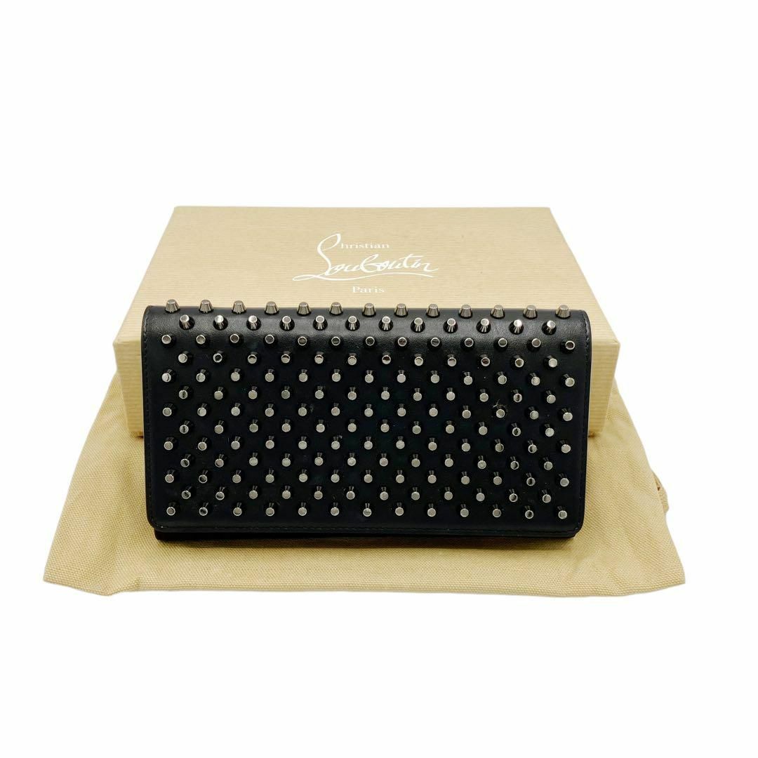 ⭐️美品⭐️ クリスチャンルブタン マカロン レザー スタッズ 長財布-