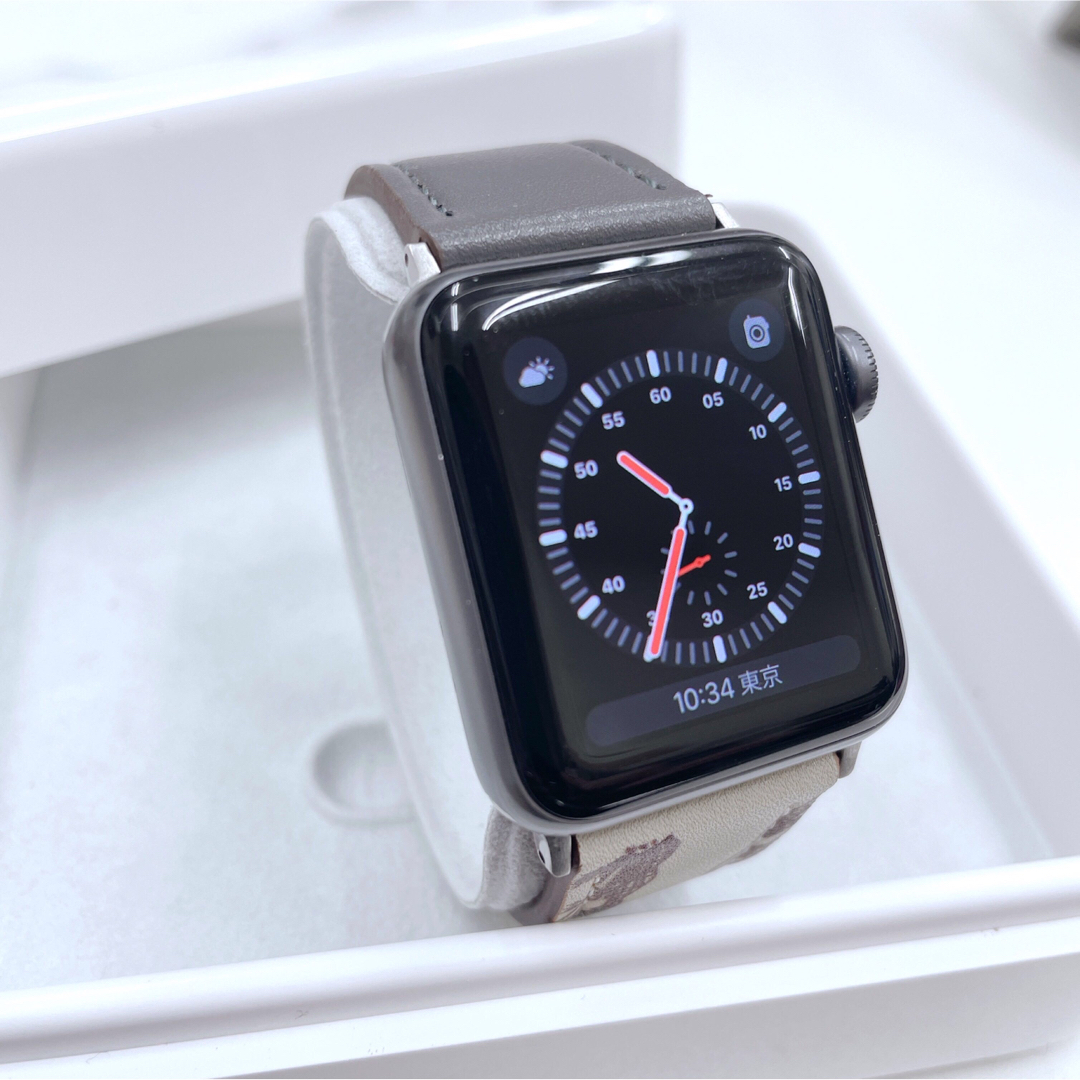 アップルウォッチ series3 セルラー Apple Watch 38mm 黒