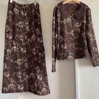 Grimoire鮮やか花柄シアーシャツワンピ