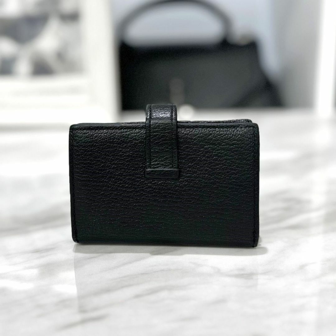 Hermes - 美品☆ エルメス ベアンミニ シェーブル 黒 ゴールド金具 Y
