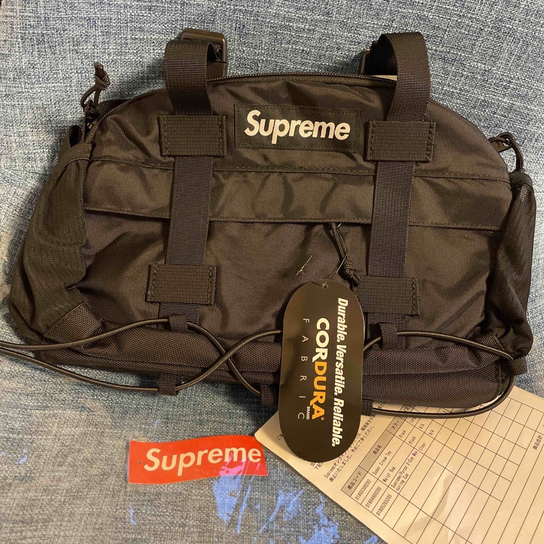 Supreme 19fw waist bag Black ウエストバッグ