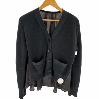 サカイ(sacai)のSacai(サカイ) Knit x Satin Cardigan レディース(カーディガン)