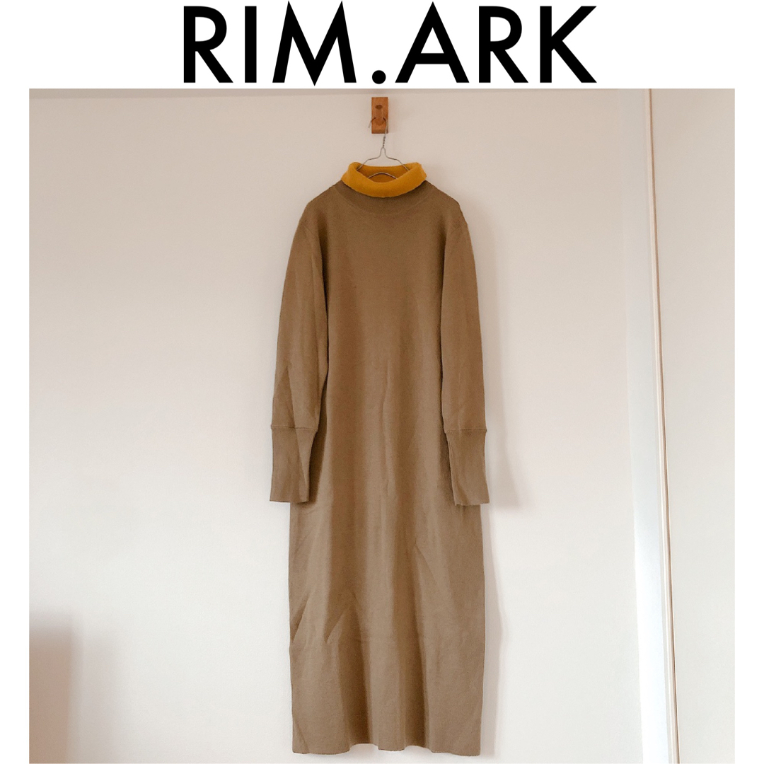 【RIM.ARK】Bi-color knit OP ワンピース ニット