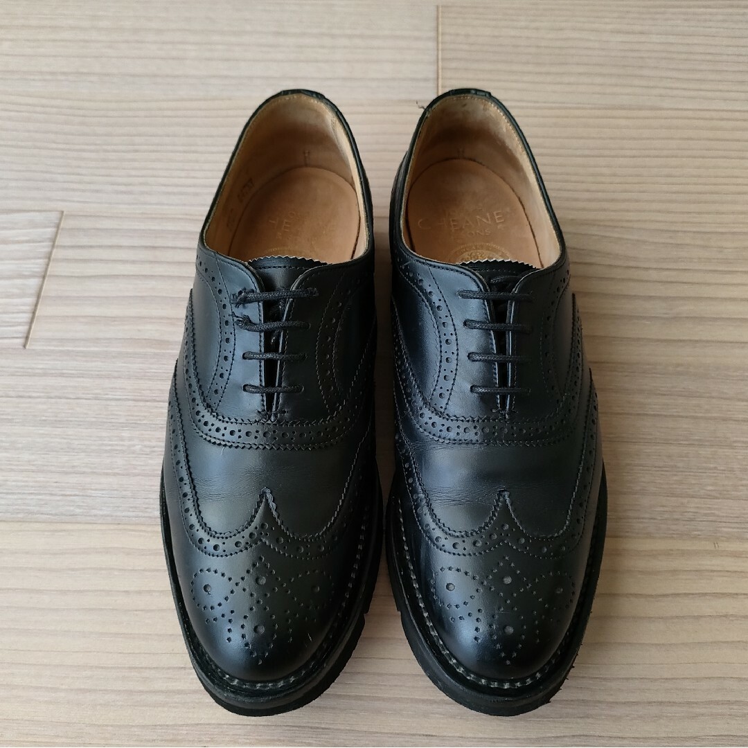 JOSEPH CHEANEY & SONS(ジョセフチーニアンドサンズ)のCHEANEY チーニー ビブラム 黒【UK4/JPN23.5cm】 レディースの靴/シューズ(ローファー/革靴)の商品写真