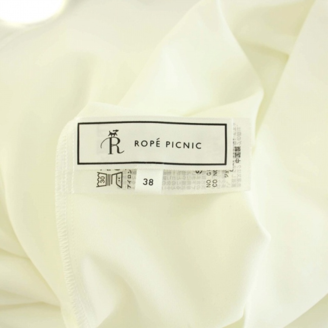 Rope' Picnic(ロペピクニック)のロペピクニック リサイクルポリエステルTeeブラウス カットソー 半袖 38 白 レディースのトップス(カットソー(半袖/袖なし))の商品写真
