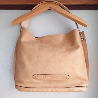 ロンシャン(LONGCHAMP)のn　LONGCHAMP　ロンシャン　ショルダーバッグ　トートバッグ　ベージュ(ショルダーバッグ)